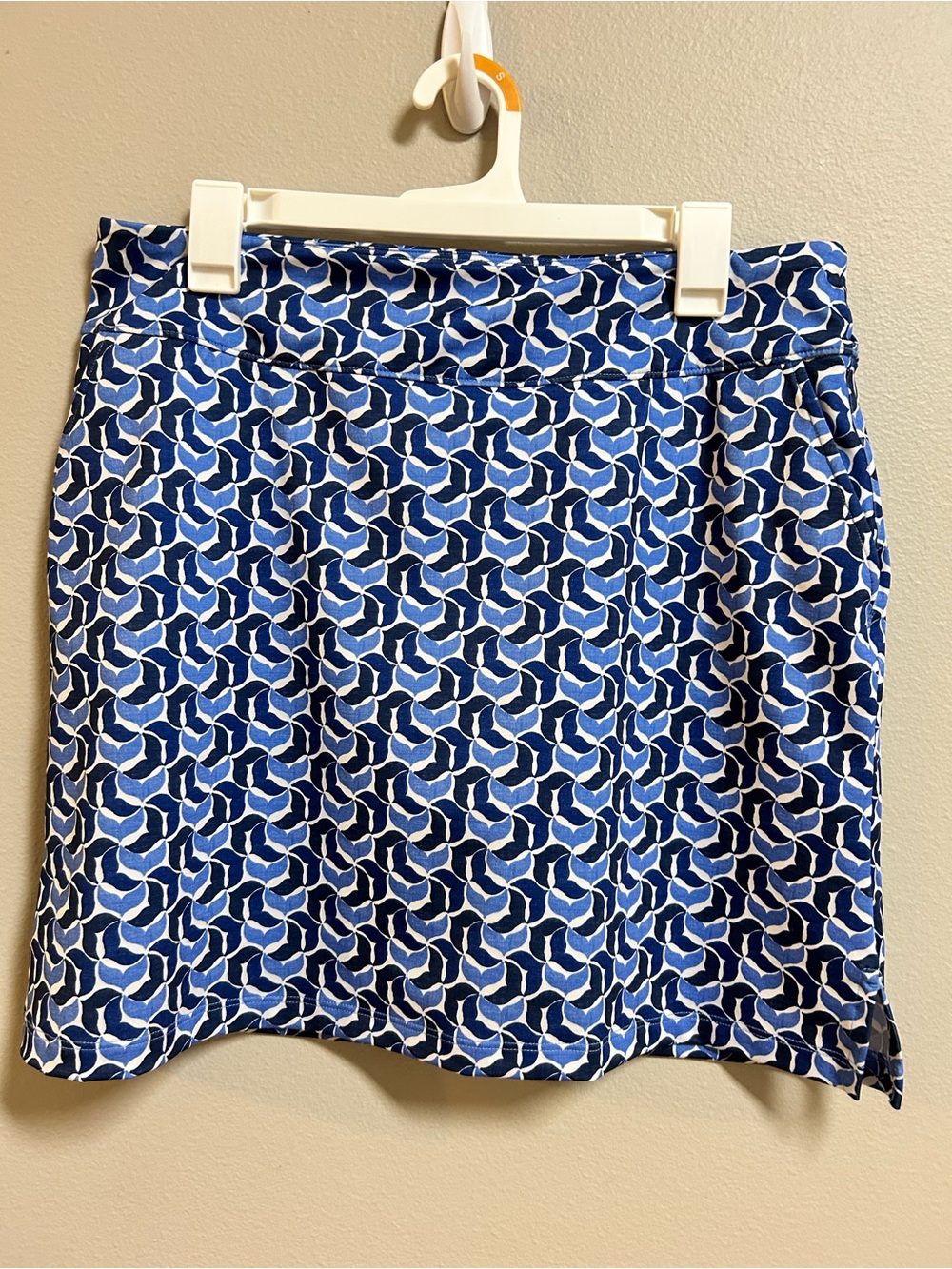 Vineyard Vines Performance Skort Womens Medium Blue Geometric Golf Tennis